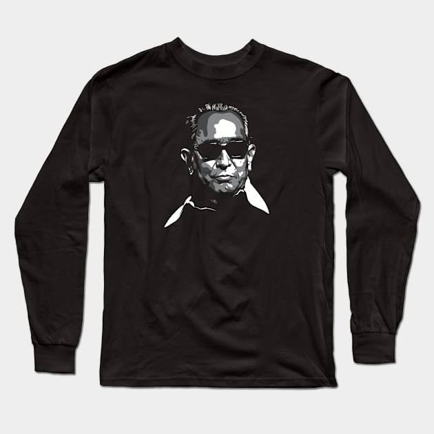 Akira Kurosawa greyscale Long Sleeve T-Shirt by @johnnehill